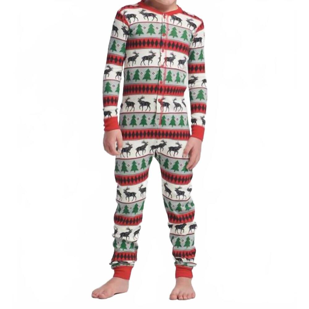 NEW LITTLE BLUE HOUSE kid's pajama sets in elk fair isle